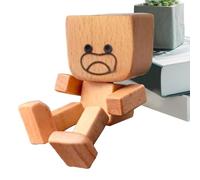 Jsnwernb - Figura de madera, patas temblantes, decoración interior estatua para consola de automóvil, Pick-ups, vehículo, mesa, biblioteca, oficina,