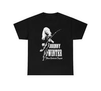 JSONBS Johnny Winter Blues Guitarist Men T-shirtBlackS