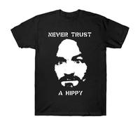 JSONBS Never Trust a Hippy T-Shirt Size Gift For FansBlackL
