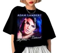 JSONBS Popular Adam Lambert Album Gift For Fans All Size T-ShirtBlackXL