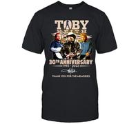 JSONBS Toby Keith 30th Anniversary 1993-2023 Thank You For The Memories T-ShirtBlackXXL