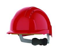 JSP ajb170 - 000 - 600 Evolite casco de carraca con rueda, con ventilación, rojo