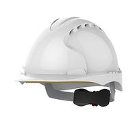 JSP ajf170 - 000 - 100 EVO3 revolución rueda trinquete casco, con ventilación, color blanco