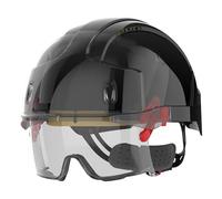 JSP Casque de Travail Sur-Lunette crémaillère ventilé EVO VISTAlens Noir/Fumé - Protection EPI