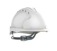 JSP Casco EVO 2 Visera Media con ventilación y Ajuste deslizable, Blanco (AJF030-000-100)
