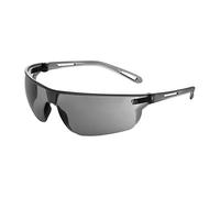 JSP Gafas de Seguridad Stealth 16G - Ultraligeras 16g, Lente Ahumada Antivaho y Antiarañazos, EN166/EN172, Protección Ocular Industrial - Modelo ASA920-163-000