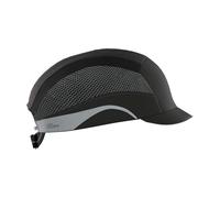 JSP Protection Gorra protectora HardCap Aerolite Micro Peak – Visera 2,5 cm, ventilación, negro