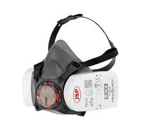 JSP Mascarilla completa Force 8 TPE con filtros antipolvo de construcción Press To Check P3 ya incorporados (BHT0A3-0L5-N00)