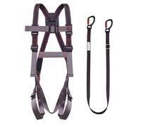 JSP PIONEER IPAF Kit de Retención para Posicionamiento - Negro - Talla Única - Arnés Anticaídas y Elemento de Amarre - Para Mantenimiento, Cubiertas, Andamios y Plataformas Elevadas - EN 361 y EN 358