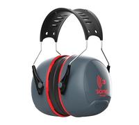 JSP Protection Orejeras Sonis 3 diadema sobremoldeada copa gris oscuro/rojo brillante SNR 37