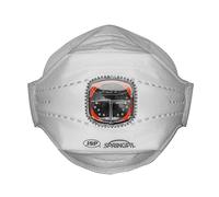 JSP SpringFit FFP3 Mascarilla Plegable con Válvula (Caja de 10), Envasada