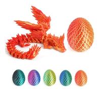JSRHEEM Huevo de dragón místico 3D con dragón que nace, regalo único de fantasía y decoración mágica de Pascua para coleccionistas y fanáticos de la decoración (Feilong oro rosa)