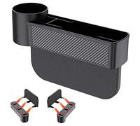 Jsrnqert Organizador 2 en 1 para asiento de coche, para guardar el espacio del coche, para guardar bebidas, teléfono móvil, cartera, llaves