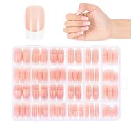 JSRQT 360 Piezas Kit de Uñas Postizas Francesas Nude Uñas Falsas Naturales Uñas Postizas para DIY para DIY Manicura Press on Nails para Mujeres Niñas Cubierta Completa Uñas Postizas False Nails