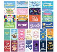 JSRQT 90 Pcs Tarjetas de Afirmación Positiva, Pequeñas Tarjetas de Aliento, Inspiradoras Felicitación, Encouragement Greeting Cards, Motivacionales Citas Motivadoras, Amabilidad para Mujeres