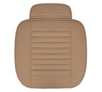 JSRVQKMS Juego Fundas Asientos para VW para Polo para Atlas para Jetta para Bora para Sharan Funda Asiento Coche Cuero PU Cojín Accesorios Soporte Protector(Beige 1 Seat)