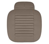 JSRVQKMS Juego Fundas Asientos para VW para Polo para Atlas para Jetta para Bora para Sharan Funda Asiento Coche Cuero PU Cojín Accesorios Soporte Protector(Gray 1 Seat)