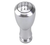JSRVQKMS palanca cambios Pomo Palanca Cambios Cabezal Cambio Manual 5 Velocidades Aleación Aluminio Reacondicionar El Coche Con Cubierta(White)