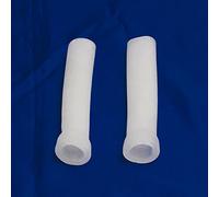 JSSMATE 5.5"mangas de silicona para bombas de ampliación de pene Men Enhancer Case SOLO TUBO DE SILICONA (2PCS, White)