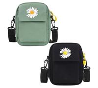JSTHHTT 2 Pcs Bolso y Bandolera Ajustable para Hombre con Bolsillos y Cremallera Casual Urban
