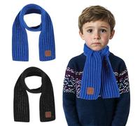 JSTHHTT 2 Piezas Bufanda de Invierno Unisex niños, Cuello Bufanda cálida, Calentador de cuello grueso para niños pequeños Niños Niñas, Multipropósito a Prueba de Viento Cálido