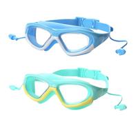 JSTHHTT 2 Piezas Gafas De NatacióN Para NiñOs Y NiñAs, Gafas De Piscina Amplia VisióN & Sin Fugas, Antivaho, Gafa De Piscina Para Edades De 3 A 12 AñOs
