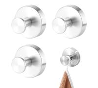 JSTHHTT 3Pcs Ganchos Adhesivos para Pared, Colgadores Adhesivos Resistentes, Soporte de Pared para Toallas de Baño, Colgador Toallas, Toalleros de Baño sin Taladro para Trapos Albornoz Cocina