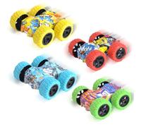 JSTHHTT 4 Paquete Coches para Niños 2 Años Juguetes Regalo, Coches Juguetes Niños2 3 Años con Impulsados Fricción, CCoches Niños 2 Añoss, Coche Juguete (Modelo de Garabatos)