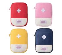 JSTHHTT 4 Pcs Bolsa de Medicina de Viaje, Botiquín de Primeros Auxilios, Mini Kit de Supervivencia Bolsa Médico, Bolsa Médica para Emergencias al Aire Libre Kit, Mini Bolsa de Medicina de Mano