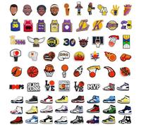 JSTHHTT 75 piezas shoe charms, adornos de zapatos con estampado de cocodrilo, pins para croc, pins decorativos, decoraciones de bricolaje, favores de fiesta, para zapatos de playa, zuecos