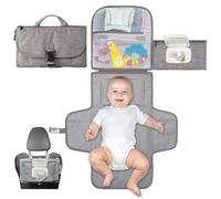 JSTHHTT Cambiador Bebé Portátil, Cambiador Bebe, Este Cambiador de Pañales es un Bolso Desmontable, Reutilizable Lavable A Máquina para Niños y Niñas, Dispensador de Toallitas y Cojín Acolchado