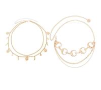 JSTHHTT Cinturón de Cadena con Diamantes de Imitación, Ajustable para Jeans de Vestir - Mujer