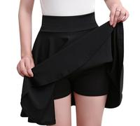 JSTHHTT Falda Mujer EláStica Plisada, Minifalda BáSica Informal, La Oficina, Falda Negra De Cintura Alta para Mujeres Y NiñAs