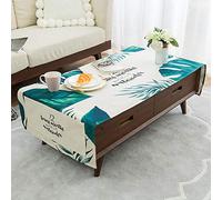 Jstoo Enhome Mesa Mantel Paño De Tabla Lavable Salón Sencillo con Mesa De Centro Rectangular De Algodón Y Lino.-Yo_Los 60 * 180Cm
