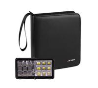 JSVER Estuche Rígido para Nintendo 3DS (90 Juegos), Estuche de Transporte para New 3DS XL/2DS/DSi/SD/MicroSD (Negro)