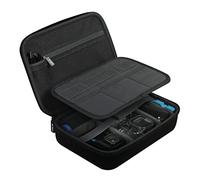 JSVER Funda para GoPro Hero 13/12/11/10/9 Estuche de Transporte Resistente al Agua Compatible con GoPro Hero 8/7/6/5/dji Osmo Action, AKASO/Campark/YI Action Camera y más Accesorios-Negro