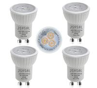 JSVSAL MR11 GU10 - Mini bombillas LED de 35 mm, CA 85-265 V, 3 W GU10, bombillas halógenas pequeñas de 25 a 35 W para iluminación de pista mr11 (4, blanco natural, 4000 K)