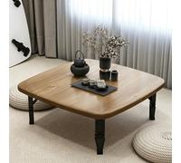 JSWHYBD Mesa de Suelo Japonesa Baja Plegable, mesas de Centro Plegables de Madera pequeñas para Sala de Estar, Dormitorio, balcón, Tatami, Opciones de Varios tamaños y Colores D 80cm/31.5in