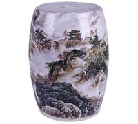 JSWHYBD Taburete de cerámica de Estilo Chino, taburetes de jardín clásicos, cocidos a Alta Temperatura con Patrones exquisitos, adecuados para tocador, Balcones y Salas de Estar. C
