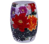 JSWHYBD Taburete de cerámica de Estilo Chino, taburetes de jardín clásicos, cocidos a Alta Temperatura con Patrones exquisitos, adecuados para tocador, Balcones y Salas de Estar. E