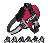 JSXD Arnés para perros, arnés de perro con mango ajustable para exteriores, chaleco de nailon reflectante 3M para razas, fácil control para perros pequeños, medianos y grandes