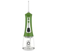 JSY Irrigador Bucal Flossers de agua for dientes, hilo dental eléctrico inalámbrico, irrigador Oral for el hogar con 4 modos Eléctrico Portátil (Color : Green)
