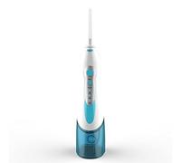 JSY Irrigador Bucal Flossers de agua Irrigador oral Flosser dental portátil con 4 puntas de chorro Flosser de dientes eléctrico inalámbrico Eléctrico Portátil (Color : Blu)