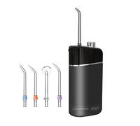 JSY Irrigador Bucal Water Flosser Irrigador oral inalámbrico Limpiador de dientes portátil con 3 modos Flosser eléctrico Eléctrico Portátil (Color : Nero)