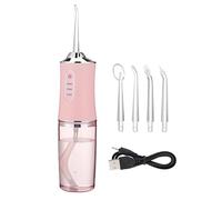 JSY Irrigador Bucal Water Flosser Recargable Inalámbrico Limpiador de dientes a prueba de agua Irrigador bucal dental portátil Eléctrico Portátil (Color : Pink)