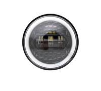 JSYALMSLW Faros delanteros para moto Para Dyna Para Softail Para Sportster 883 Para XL883 FXCW Un Faro LED Motocicleta 5,75 Pulgadas 5 3/4" Led DRL 80W Faro Motocicleta(1 pcs black 80W)