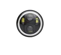 JSYALMSLW Faros delanteros para moto Para Dyna Para Softail Para Sportster 883 Para XL883 FXCW Un Faro LED Motocicleta 5,75 Pulgadas 5 3/4" Led DRL 80W Faro Motocicleta(1 pcs black 40W)