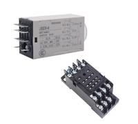 JSZ6-4 JSZ6-2 H3Y-4 H3Y-2 relé de retardo tiempo 24V CC CA 220V 1S 5S 10S 60S interruptor 1 minuto 8 14 pines(14-PIN WITH BASE,AC 220V_10 SECOND)
