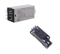 JSZ6-4 JSZ6-2 H3Y-4 H3Y-2 relé de retardo tiempo 24V CC CA 220V 1S 5S 10S 60S interruptor 1 minuto 8 14 pines(8-PIN WITH BASE,DC 24V_5 SECOND)