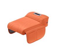 JSZDCVYBL Cojín Reposabrazos Coche para Mitsubishi Space Star 1998-2021 MF GA Almohadilla de Espuma de Memoria con Caja de Pañuelos Integrada Soporte de Codo Suave y Cómodo para Conducción,A-Orange